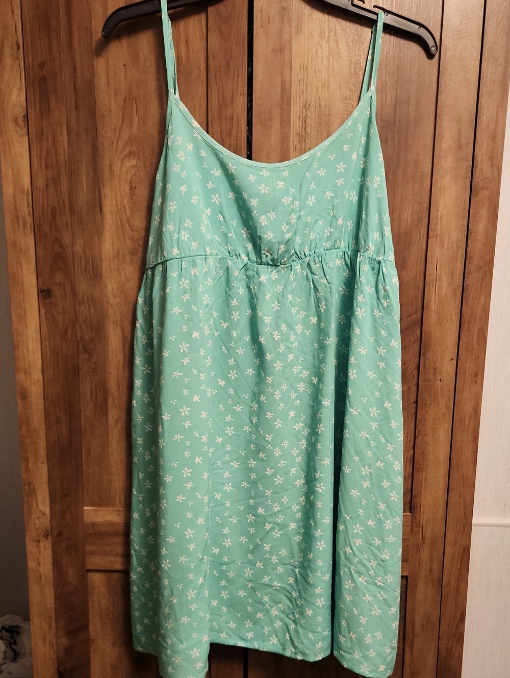 Wild Fable Light Mint Fun Floral Y2k Spaghetti-Strap Women's Tank Dress